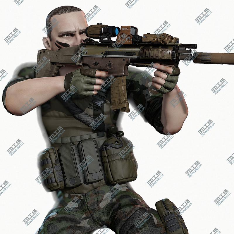images/goods_img/2021040231/Rigged PBR Game Ready Male Soldier Hunter Militant  Paramilitary (Several Color Options)/1.jpg